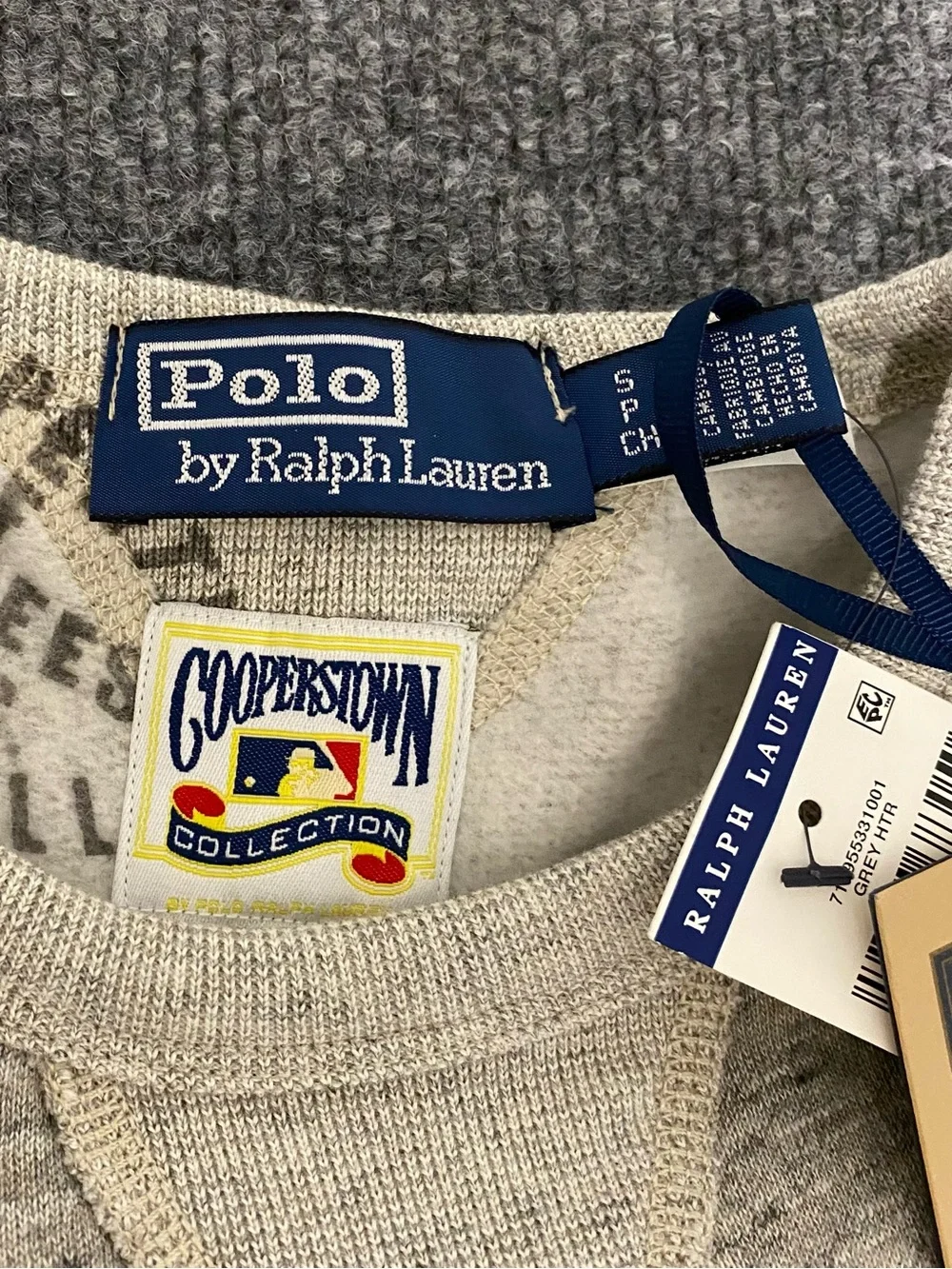 Polo Ralph Lauren x New York Yankees Vintage Fleece Mens S Crewneck Sweatshirt